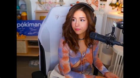 pokimane nipslip|Pokimane has minor wardrobe malfunction on stream